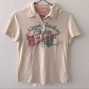 Vintage beach collar top